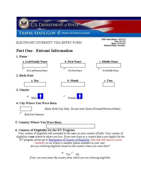 electronic diversity visa lottery|electronic diversity visa entry form.